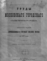Вып. 2 : Промышленные и торговые заведения Москвы за 1879 год. - 1882.