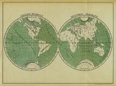 Карта мира : Западное полушарие, Восточное полушарие