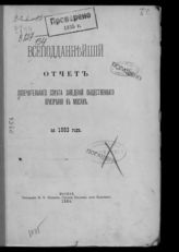 Попечительный совет заведений общественного призрения (Москва). Всеподданнейший отчет Попечительного совета заведений общественного призрения в Москве за 1883 год. - М., 1884.