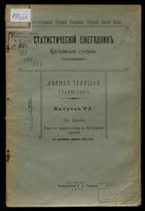 Вып. 5 : Охота на зверей и птиц в Костромской губернии по данным анкеты 1912 года. - 1913.