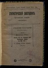 Вып. 7 : Отпуск леса из казенных дач Костромской губернии в 1904-1911 г. по годовым отчетам лесничих. - 1914.