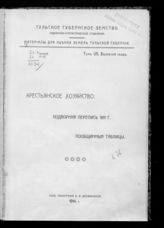 Т. 7 : Белевский уезд: крестьянское хозяйство, подворная перепись 1911 г., пообщинные таблицы. - 1914.